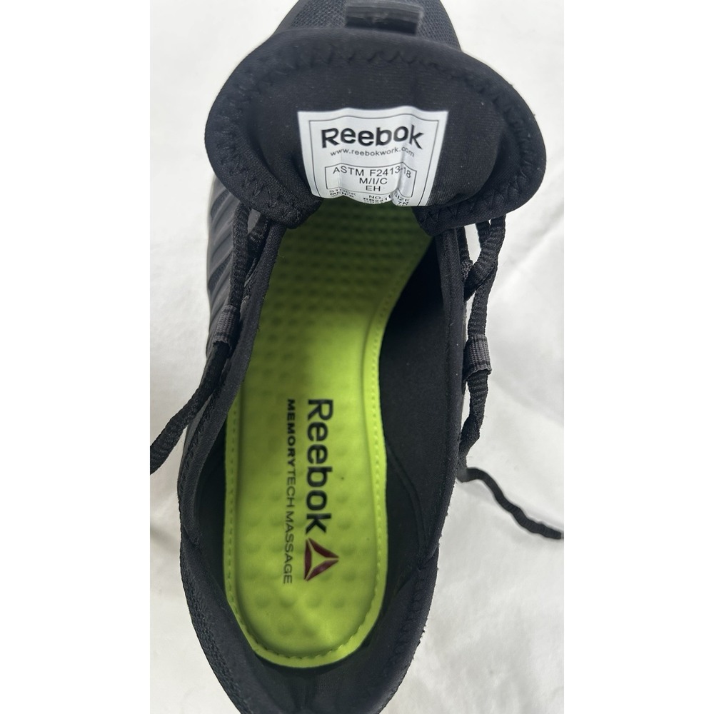 REEBOK ASTRORIDE UNISEX WORK ATHLETIC STEEL TOE BLACK SHOE RB2211 MENS 7 WOMEN 9 - Picture 9 of 15